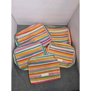 Calpak Oh Joy Packing Cubes Set - 5 Colorful Striped Travel Organizer Bags